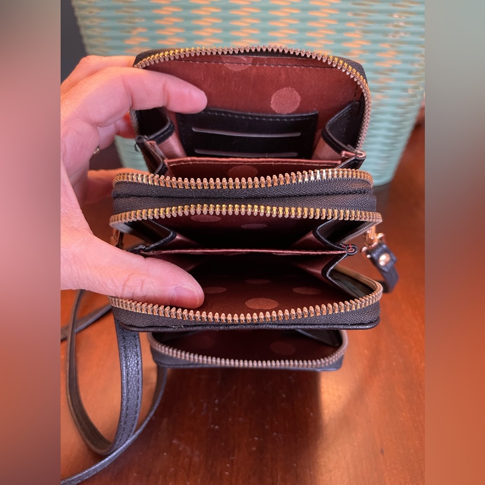 Women’s Multi Pockets Zippers Mini Crossbody Bag - Picture 7 of 11